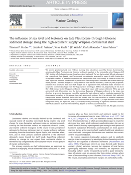 The Influence of Sea Level and Tectonics on Late Pleistocene