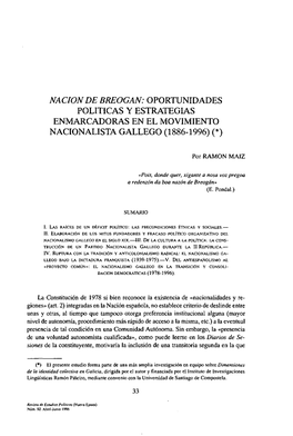 Nación De Breogán: Oportunidades Políticas Y Estrategias