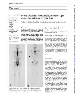 Case Reports Rectus Abdominis Rhabdomyolysis After Sit Ups