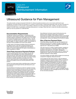 Ultrasound Guidance for Pain Management