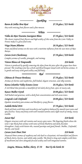 Tea Menu Nov 2019