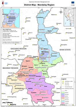 District Map - Mandalay Region