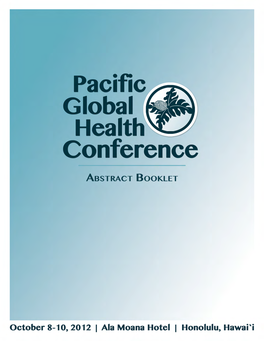 Download the 2012 PGHC Abstract Booklet