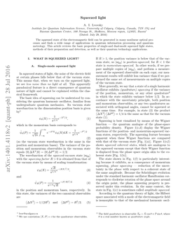 Arxiv:1401.4118V2 [Quant-Ph] 28 Jul 2016 Π1/4 the Same Amplitude