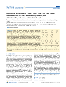 Membered Unsaturated N‑Containing Heterocycles Attila G