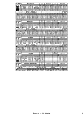 Dopuna 14.08. Subota 1
