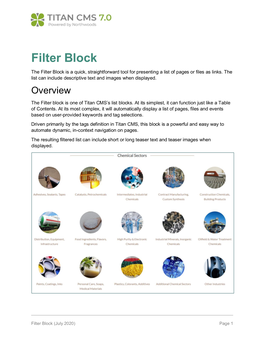 Filter Block