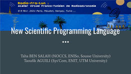 New Scientific Programming Language