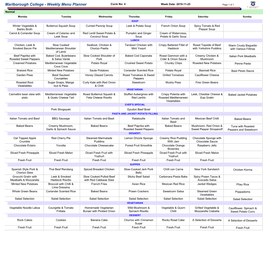 Weekly Menu Planner Cycle No: 4 Week Date: 2019-11-25 Page 1 of 1