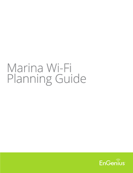 Marina Wi-Fi Planning Guide Marina Wi-Fi Planning Guide