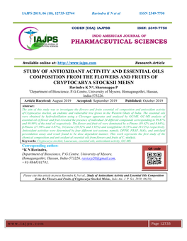 68.K.N. RAVINDRA-Study of Antioxidant Activity And