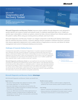 Diagnostics and Recovery Toolset