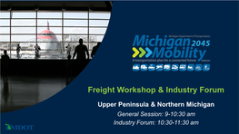 Freight Workshop & Industry Forum