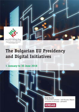 The Bulgarian EU Presidency and Digital Initiatives