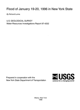 Flood of January 19-20, 1996 in New York State