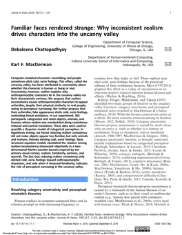 Why Inconsistent Realism Drives Characters Into the Uncanny Valley