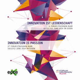 INNOVATION IS PASSION INNOVATION IST Leidenschaft