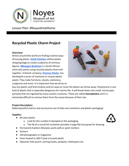 Recycled Plastic Charm Project