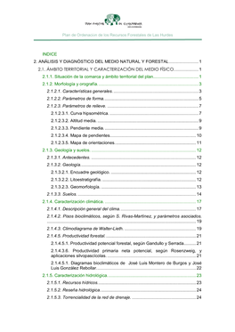 2. Análisis Y Diagnóstico Del Medio Natural Y Forestal