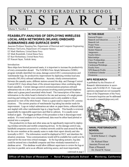 RESEARCH Volume 9, Number 3 October 1999