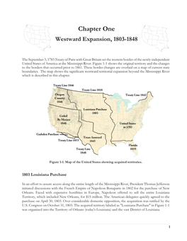 Chapter One Westward Expansion, 1803-1848