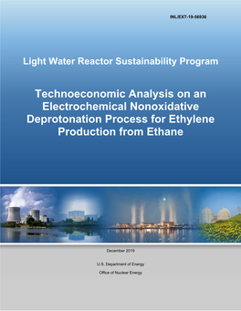 Technoeconomic Analysis on an Electrochemical Nonoxidative Deprotonation Process for Ethylene Production from Ethane