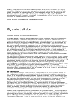 Big Smile Treft Doel