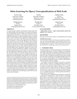 Meta-Learning for Query Conceptualization at Web Scale