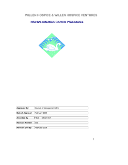 Hs012a Infection Control Procedures