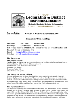 Newsletter November 2008 2