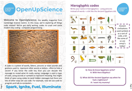 Openupscience Instead of Words – a Bit Like the Ancient Egyptians Did