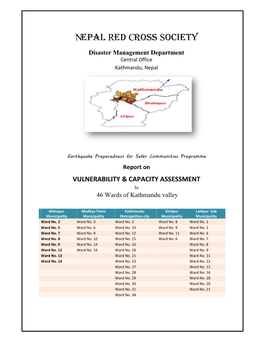 46 Wards of Kthmandu Valley VCA Report