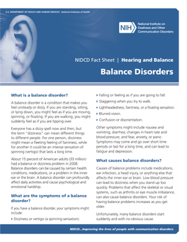 Balance Disorders
