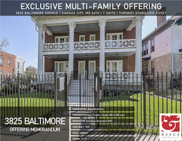 3825 Baltimore Avenue | Kansas City, Mo 64111 | 7 Units | Turnkey Stabilized Asset