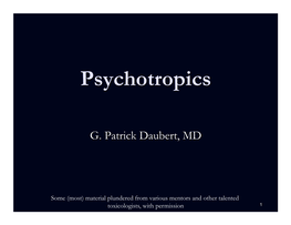 Daubert Psychotropics Revised