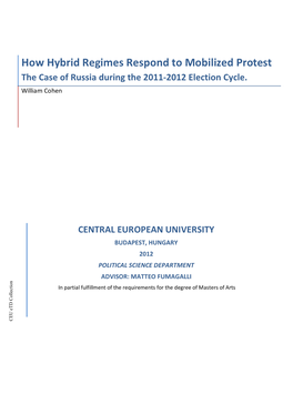 How Hybrid Regimes Respond to Mobilized Protest