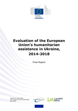 Evaluation of the European Union's Humanitarian Assistance in Ukraine