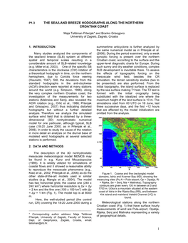 The Sea/Land Breeze Hodographs Along the Northern Croatian Coast