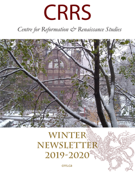 Winter Newsletter 2019-2020 Crrs.Ca Letter from the Director