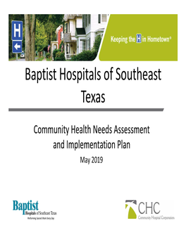 2019 Community Health Needs Assessment and Implementation Plan on April 22, 2019