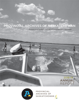 Provincial Archives of Saskatchewan Annual Report