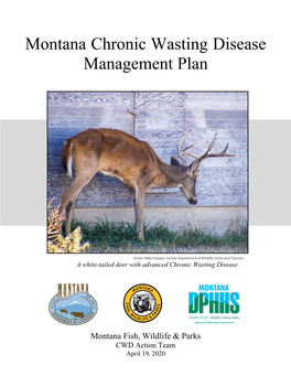 Montana Chronic Wasting Disease Management Plan