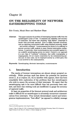 On the Reliability of Network Eavesdropping Tools