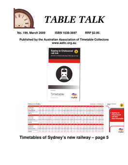 Timetables of Sydney's New Railway – Page 5