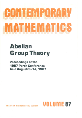 Abelian Group Theory