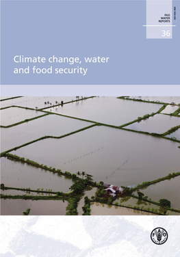 Climate Change, Water and Food Security