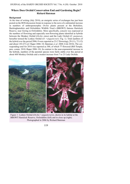 Bateman, R. (2010) Where Does Orchid Conservation