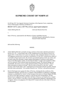 Supreme Court of Norway