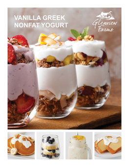 Vanilla Greek Nonfat Yogurt Glenview Farms® Vanilla Greek Nonfat Yogurt