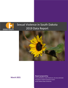 Sexual Violence in South Dakota 2019 Data Report